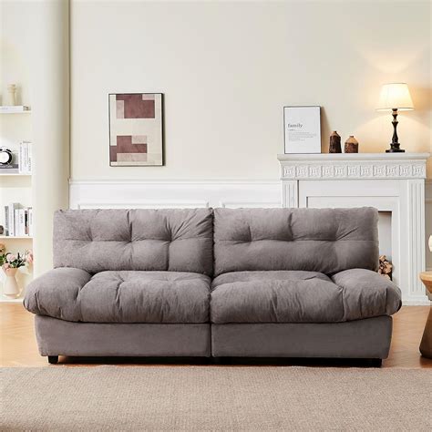 Mangodan 80" Chenille Cloud Deep Seat Sofas for Living Room, Modern ...