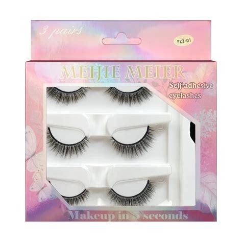 3 Pairs Self-Adhesive Eyelash Set – No Glue Needed | Lash Applicator ...