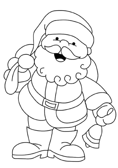 Free Printable Santa Coloring Pages For Kids - Tulamama