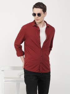 Wrangler Men Solid Casual Brown Shirt - Buy Wrangler Men Solid Casual ...