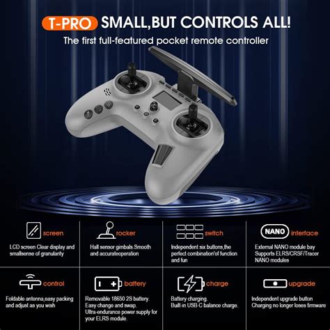 Buy Jumper T-Pro Radio Transmitter Hall Sensor Gimbals ELRS ExpressLRS ...