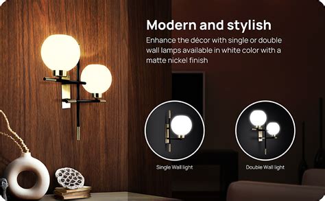 wipro BeuHome Double Wall Light BW03 | Premium Indoor Decorative Light ...