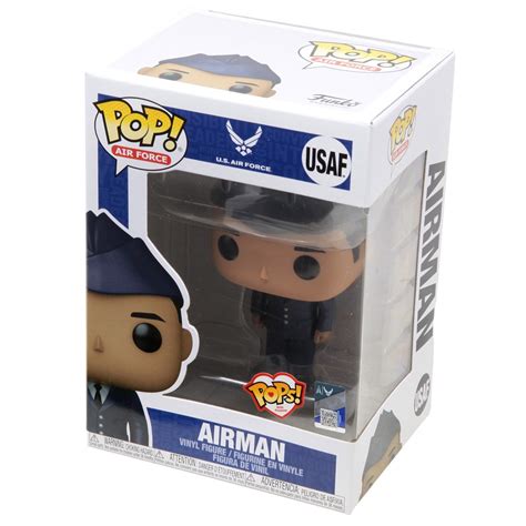 Funko POP Military U.S. Air Force - Male Airman Service Uniform blue