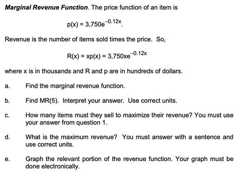 Image result for Marginal Revenue Function Desmos Example