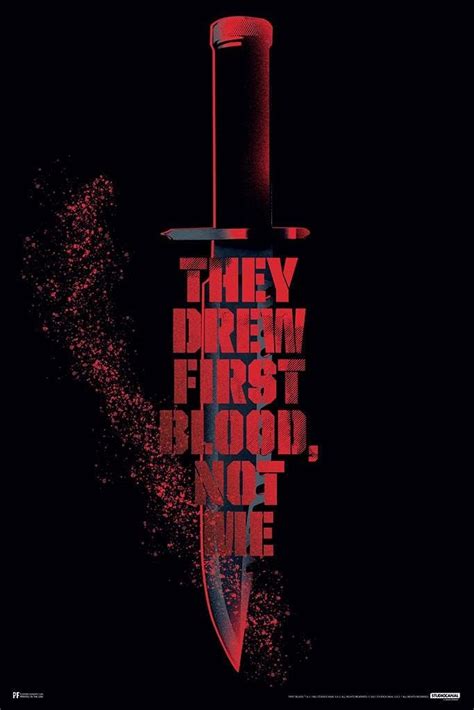 Buy Rambo Knife They Drew First Blood Not Me Retro Vintage 80s Movie ...