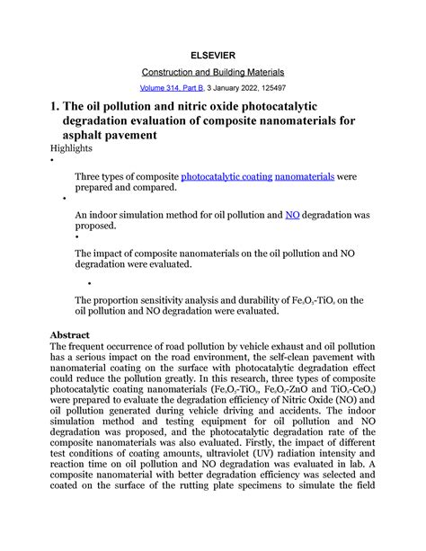 NANO Material - As above - ELSEVIER Construction and Building Materials ...