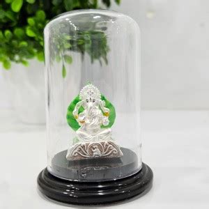 Parasmoni 999 Silver ganesha idol for home, office, table,TEMPLE, pooja ...