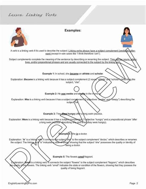 Linking Verbs Lesson 的图像结果
