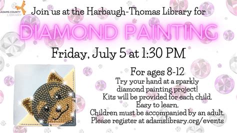 Diamond Painting, Harbaugh~Thomas Library, Biglerville, 5 July 2024 ...