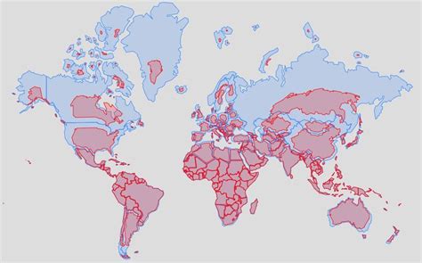 Image result for Real Size Map Projection
