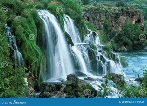 Fall Creek Falls in Southeast Idaho. Stock Photo - Image of moss, lush ...