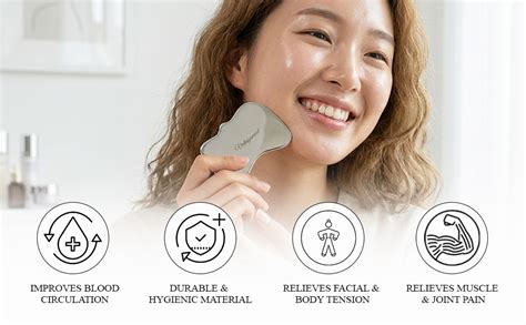Vintageware® Stainless Steel Facial Gua Sha Massager (IASTM Tool) For ...
