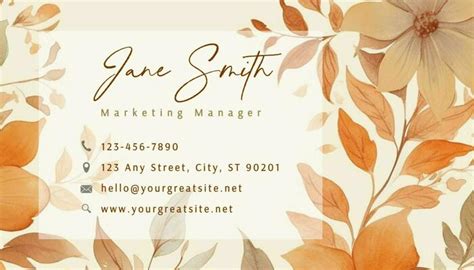 Free Business Card Templates 的图像结果