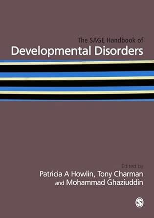 Buy The Sage Handbook of Developmental Disorders Book Online at Low ...