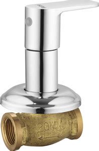 RUHE Demure Brass Concealed Stop Cock 20 mm (Chrome Finish) With ...