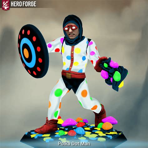 Polka Dot Man : r/HeroForgeMinis