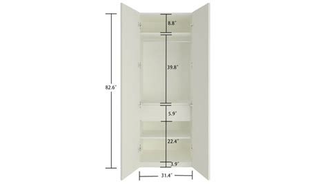 Adona Aura Tall Plywood Wardrobe w/Drawer and Golden Handles Sandy ...