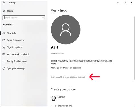 Create Local Account in Windows 10 的图像结果