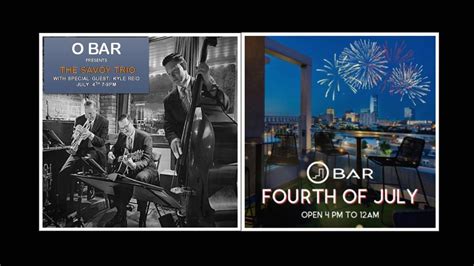The Savoy Trio LIVE at O BAR for Music Over Midtown on July 4th from 7 ...