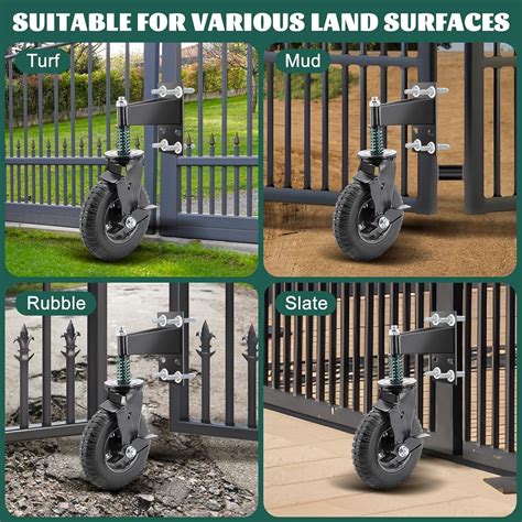 Majhulla 8 Inch Fence Gate Wheels with Brake 2 Install Heavy India | Ubuy