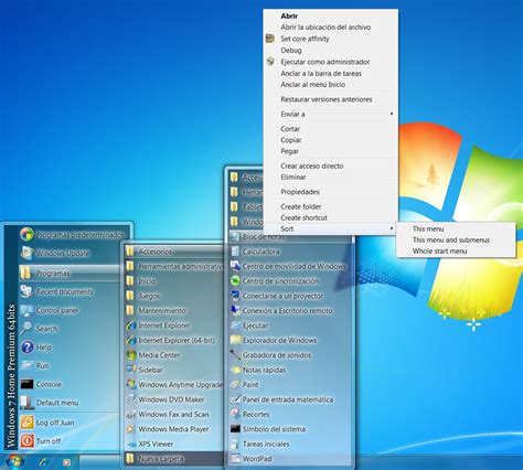 Image result for View Start Menu Windows 7