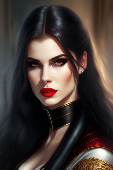 Lexica - Female vampire, dark fantasy, dnd portrait, pale skin, modern ...