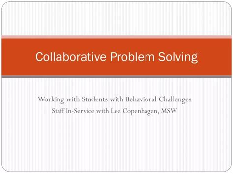 Image result for Collaborative Problem Solving Training