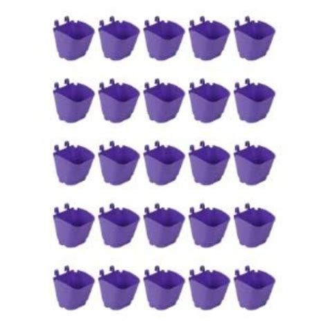 CAPPL Plastic Vertical Garden - Wall Hanging Pot (12.5 cm, 25 Pots ...