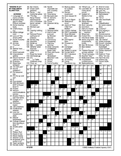 La Times Free Printable Crossword Puzzles | FREE Printables