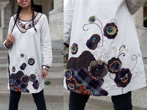 Women's Tunics - Etsy | Одежда из переработанных материалов, Толстовка ...