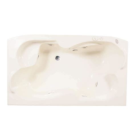 MADONNA Mekong Whirlpool Acrylic 6 feet Fiber Bathtub - Ivory : Amazon ...