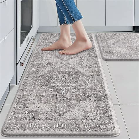 Amazon.com: KIMODE Anti Fatigue Kitchen Mats, 2 PCS Cushioned Kitchen ...
