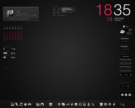 Computer Desktop Design Rainmeter 的图像结果