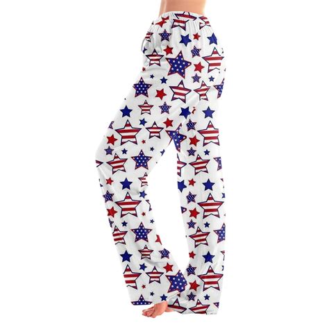 SAATLERI Patriotic Womens Pajama Pants American Flag American Flag ...