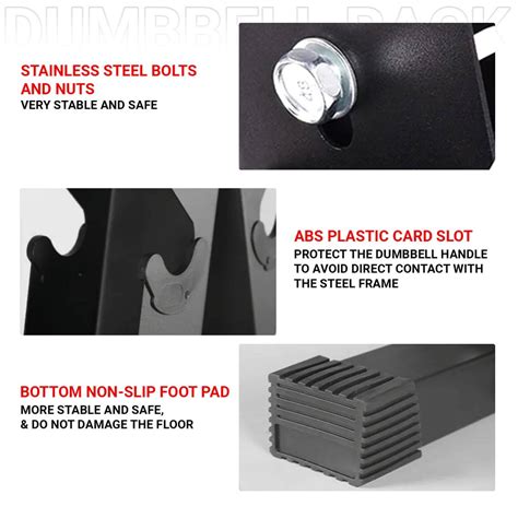 SDR-02 A-Frame 6-Tier Dumbbell Rack Stand for Home Gym