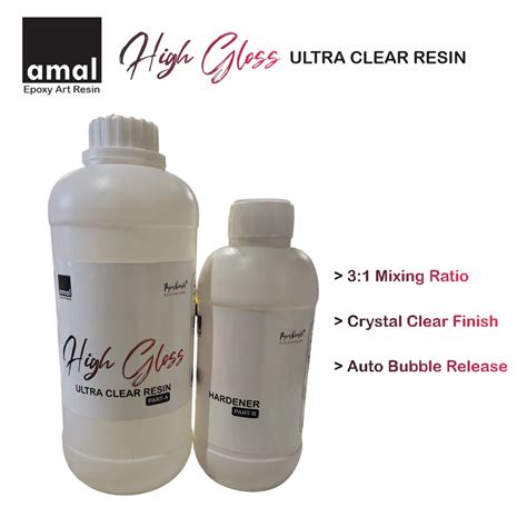 3:1 Ultra Clear Resin | High Gloss | 1 KG – PAPERQUIRKS STATIONERY