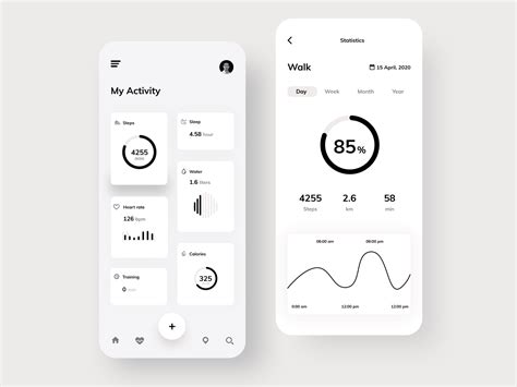 Sport Activity Mobile App | App ui design, Mobile app design ...