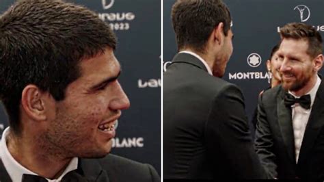 WATCH: Tennis sensation Carlos Alcaraz starstruck by Lionel Messi at ...