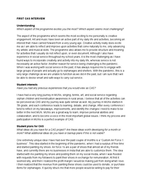 Image result for CAS Interviews