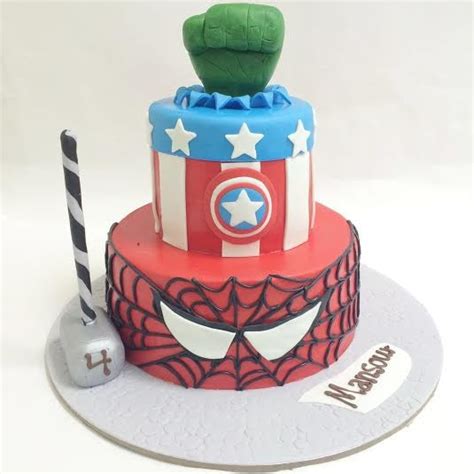 2 Layer Avenger Theme Cake– Bloomsvilla