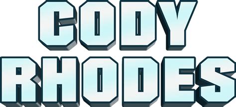 WWE Cody Rhodes 2014 Name Logo by EdgeRulz17 on DeviantArt