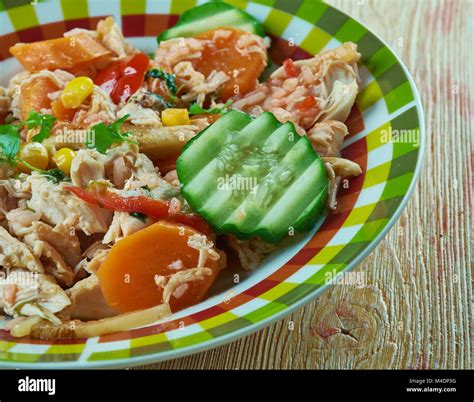 Summery Mexican Chicken Stew Stock Photo - Alamy