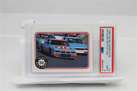For Sale: PSA Graded 1988 Maxx race cards #2 Petty's Pontiac, #4 Hardee's Olds, #5 Davey Allison ...