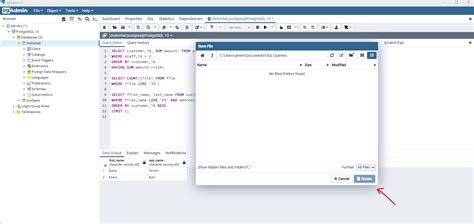 How to Save SQL Query Results in pgAdmin 的图像结果