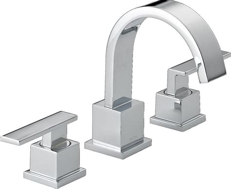 Delta Faucet Vero 2-Handle Widespread Bathroom Faucet with Metal Drain ...