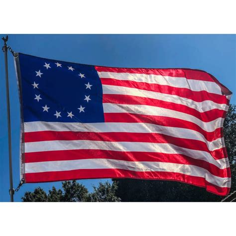13 Star American Flag Waving