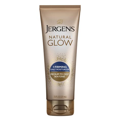 Jergens Natural Glow + Firming Daily Moisturizer Medium to Tan Skin ...
