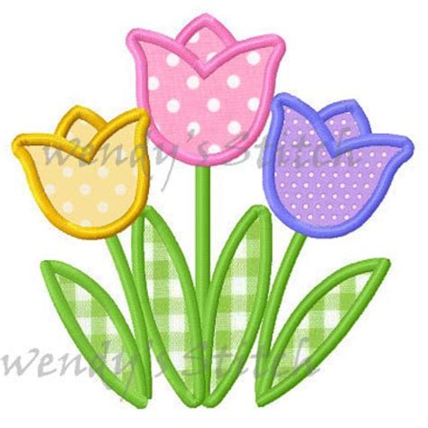 Image result for Tulip Applique Machine Embroidery Designs