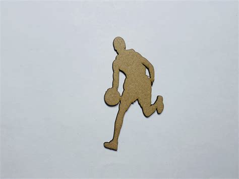 Laser Cut Unfinished Wood Basketball Player Shape Craft SVG DXF CDR AI ...