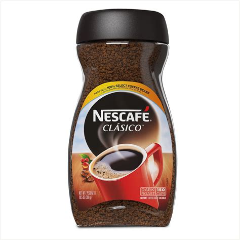 NESCAFÉ CLÁSICO Instant Coffee, Dark Roast, 1 Jar (10.5 Oz) | Nescafe ...